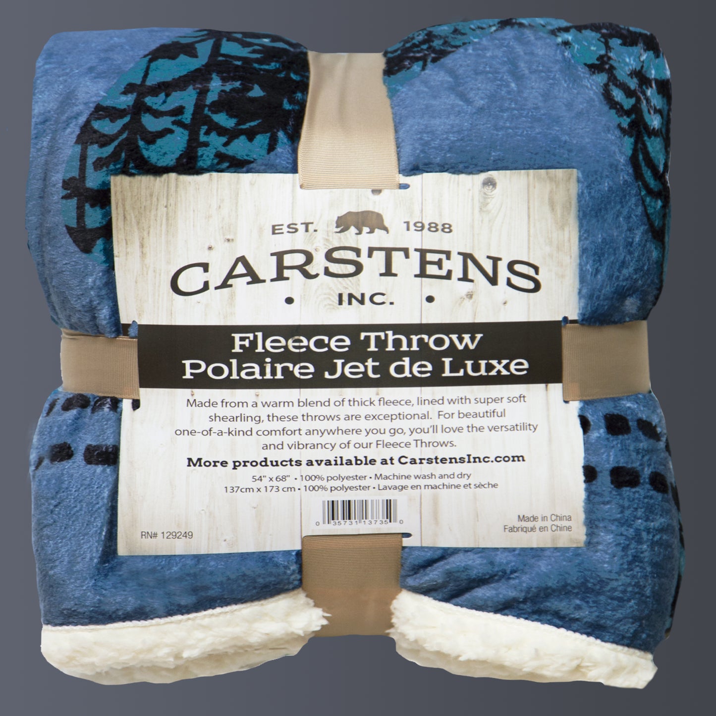 Three Bears Plush Sherpa Throw