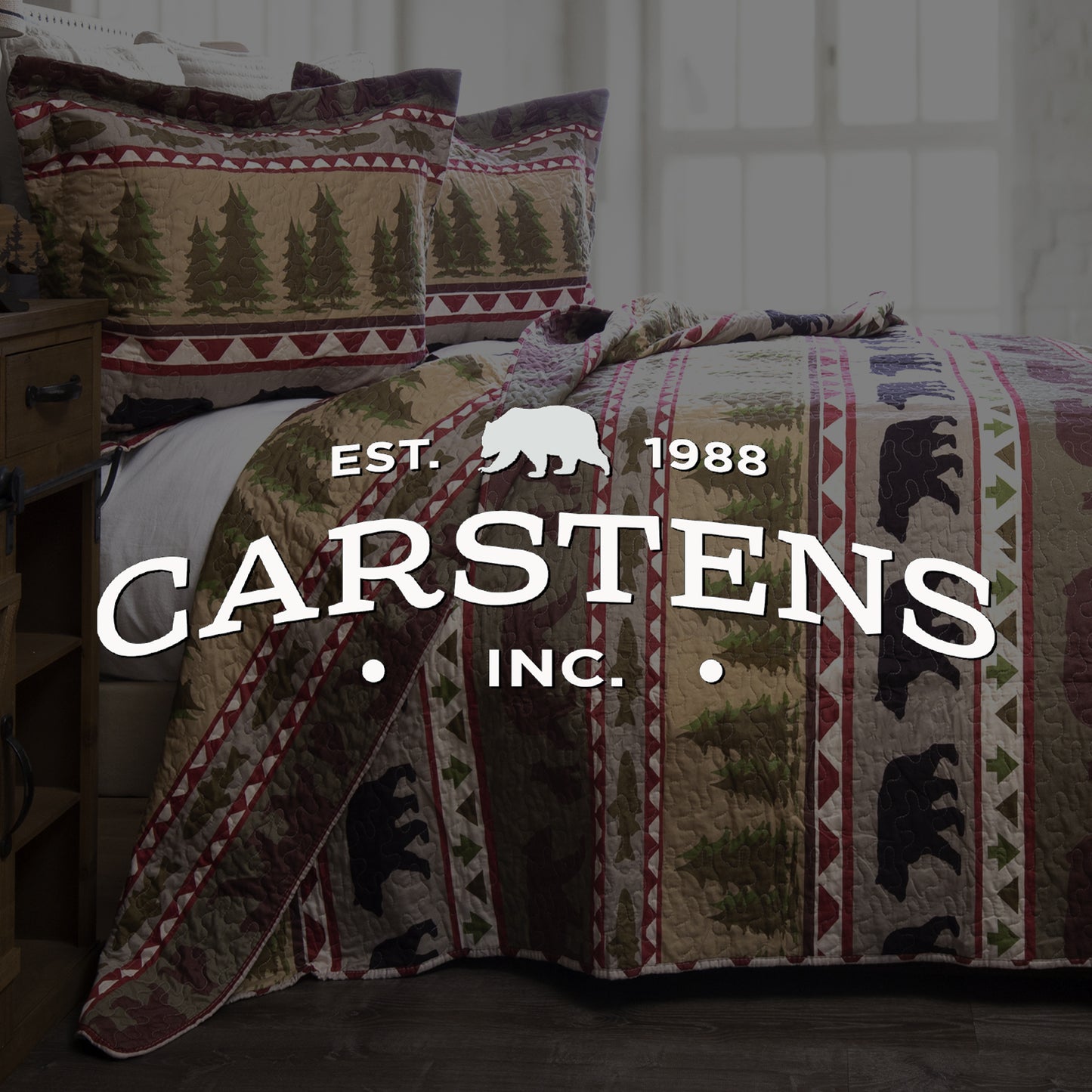 Bear Stripe Quilt Set