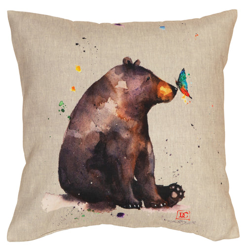 Bear & Butterfly Outdoor Pillow