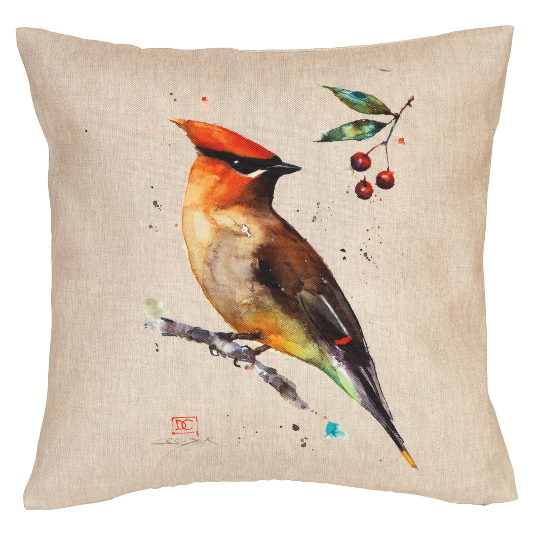 Waxwing Outdoor Pillow