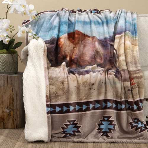 Dean Crouser Renegade Plush Sherpa Throw Blanket