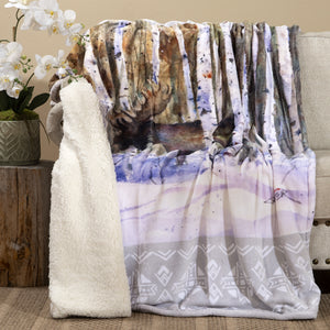 Dean Crouser A Moment's Rest Plush Sherpa Throw Blanket