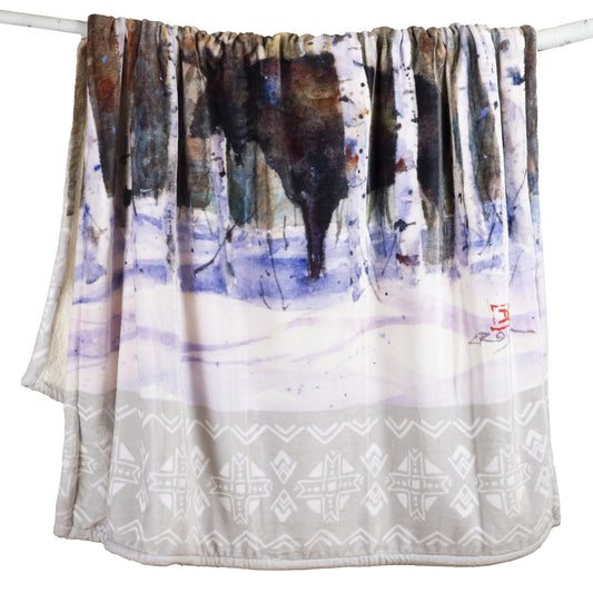 Dean Crouser A Moment's Rest Plush Sherpa Throw Blanket