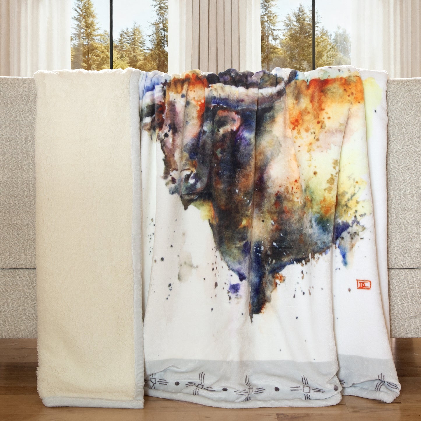 Dean Crouser Open Range Sherpa Throw Blanket