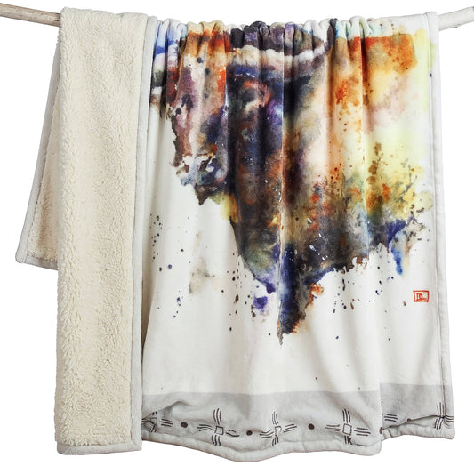Dean Crouser Open Range Sherpa Throw Blanket