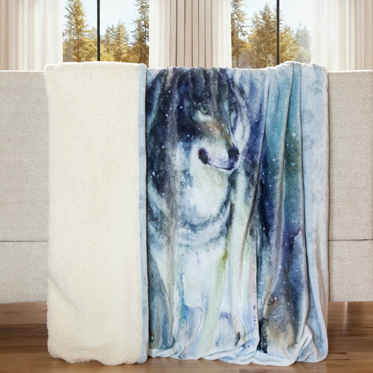 Dean Crouser Alpha Plush Sherpa Throw Blanket