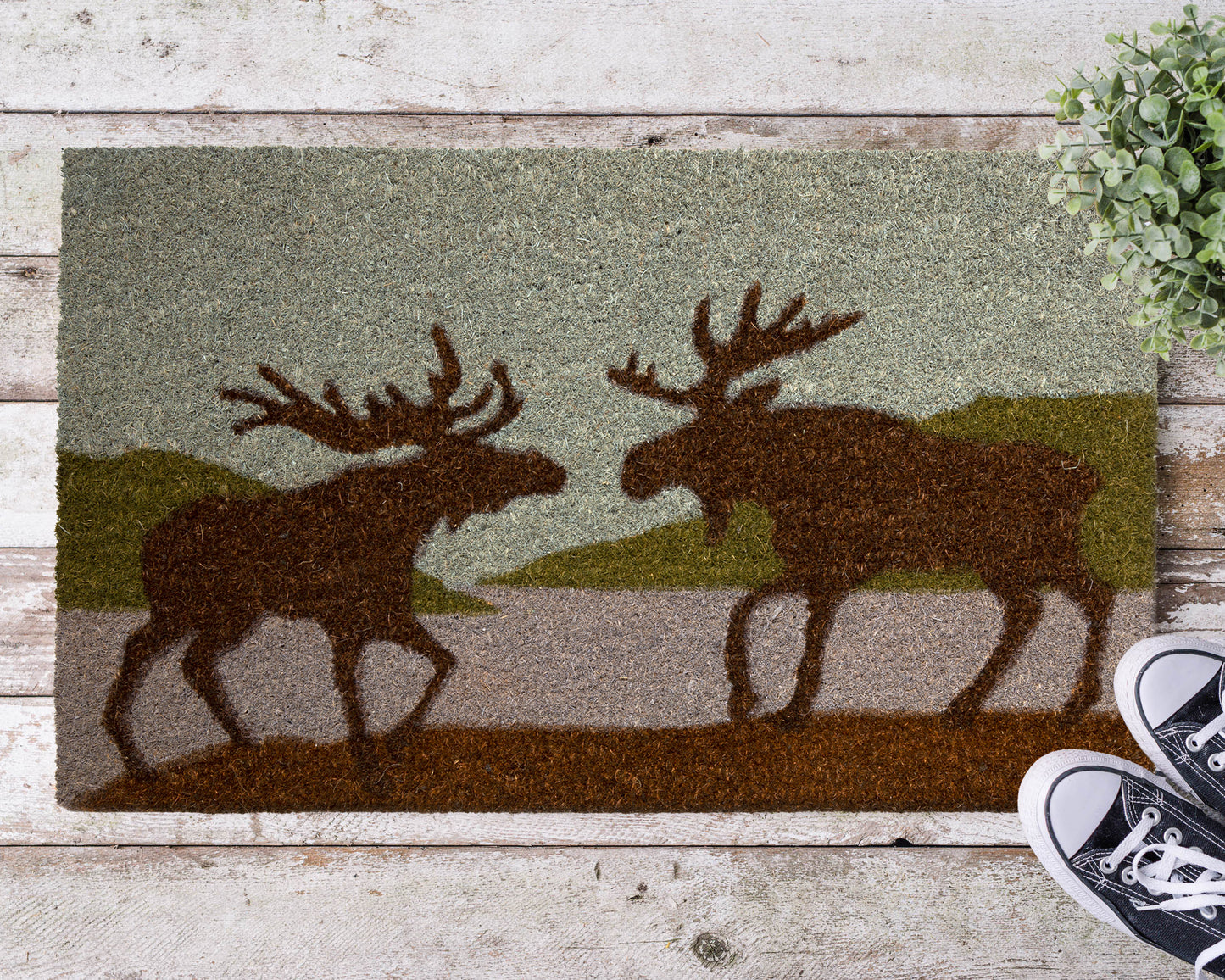 Moose Coir Door Mat