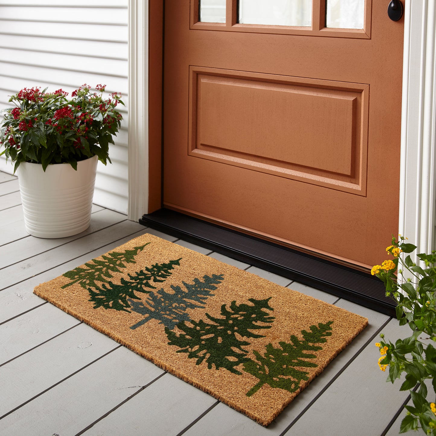 Pine Tree Coir Door Mat