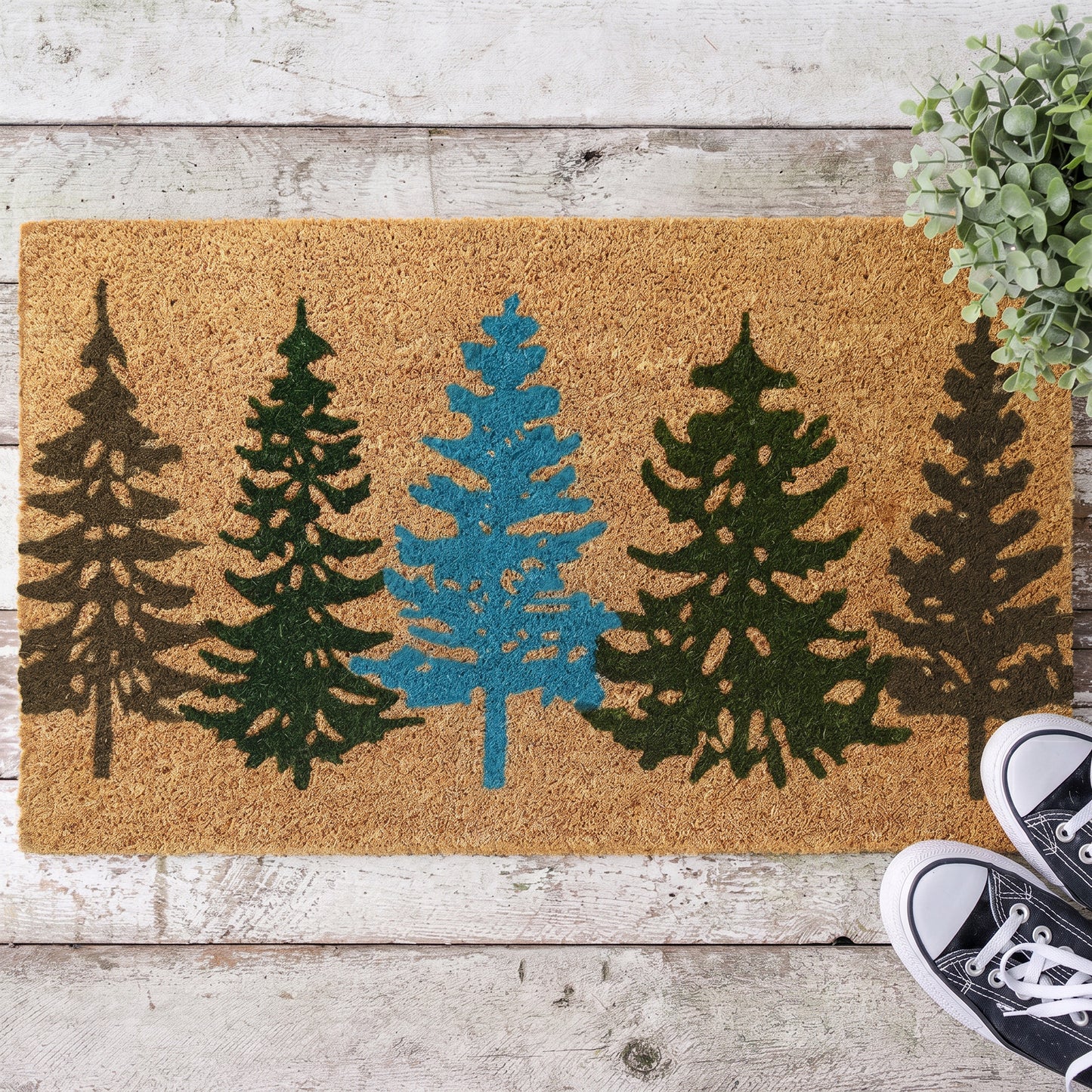 Pine Tree Coir Door Mat