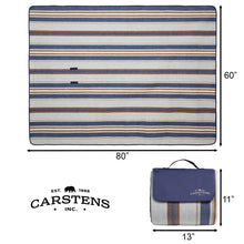 Load image into Gallery viewer, Seashore Stripe Picnic Blanket