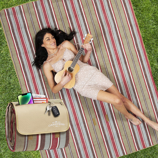 Meadow Stripe Woven Picnic Blanket