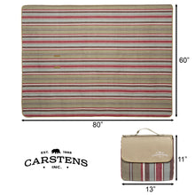 Load image into Gallery viewer, Meadow Stripe Picnic Blanket