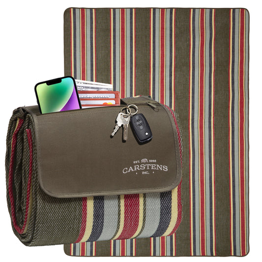 Field Stripe Woven Picnic Blanket