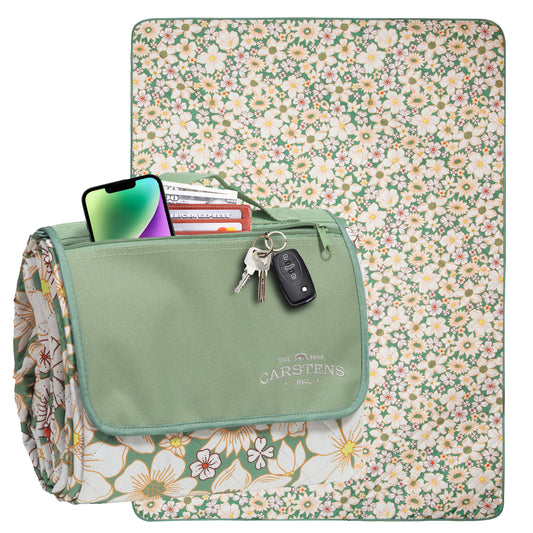 Spring Garden Printed Picnic Blanket