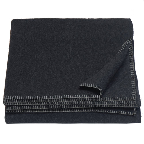 Dark Grey Wool Blanket