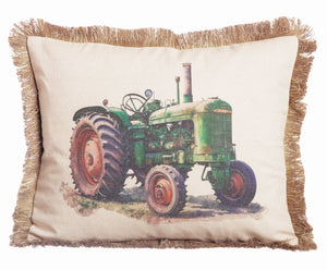 Antique Tractor Pillow