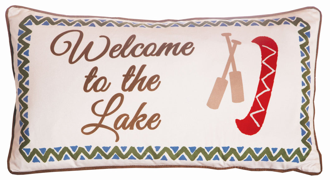 Lakeside Welcome Pillow