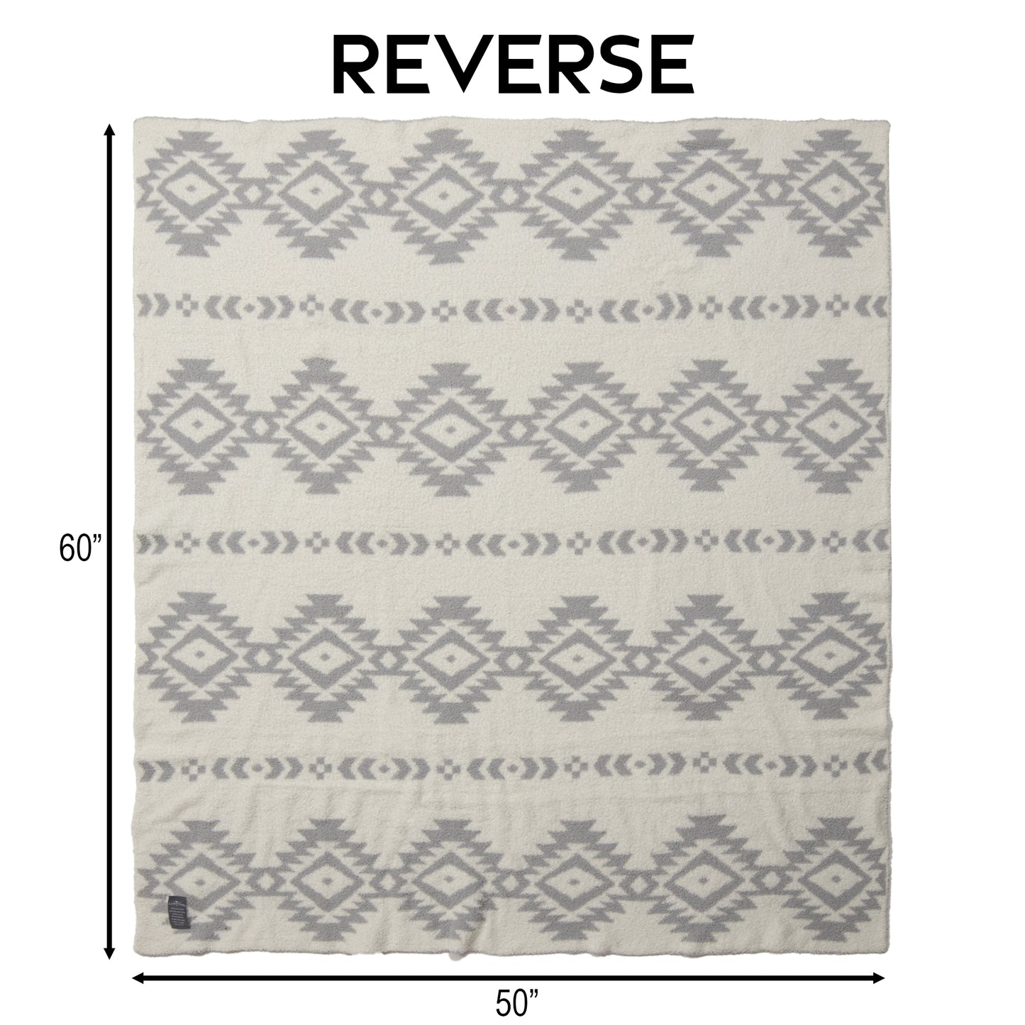 Hazy Grey Stretchy Throw