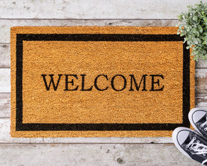 Welcome Square Coir Mat