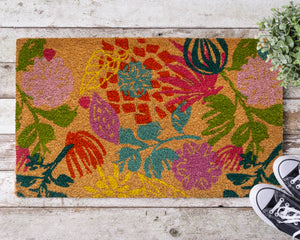 Floral Coir Mat