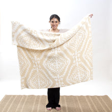 Load image into Gallery viewer, Moroccan Tan Stretchy Throw