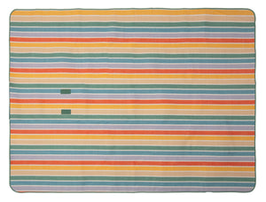 Day at the Beach Woven Stripe Picnic Blanket