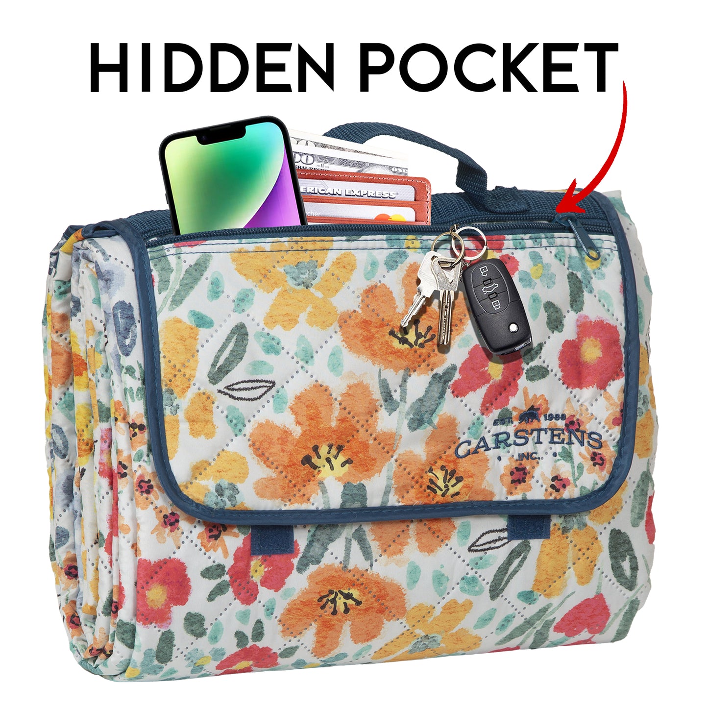 May Flowers Printed Picnic Blanket