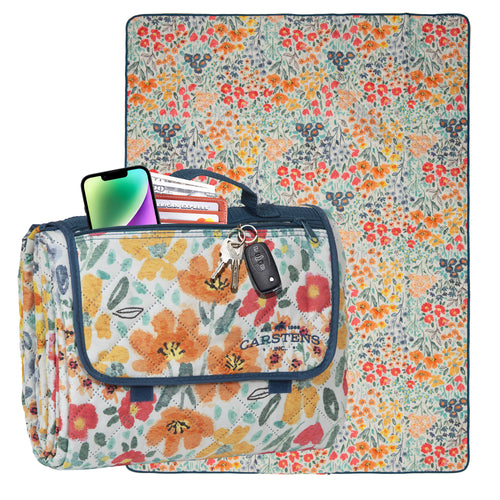 May Flowers Printed Picnic Blanket