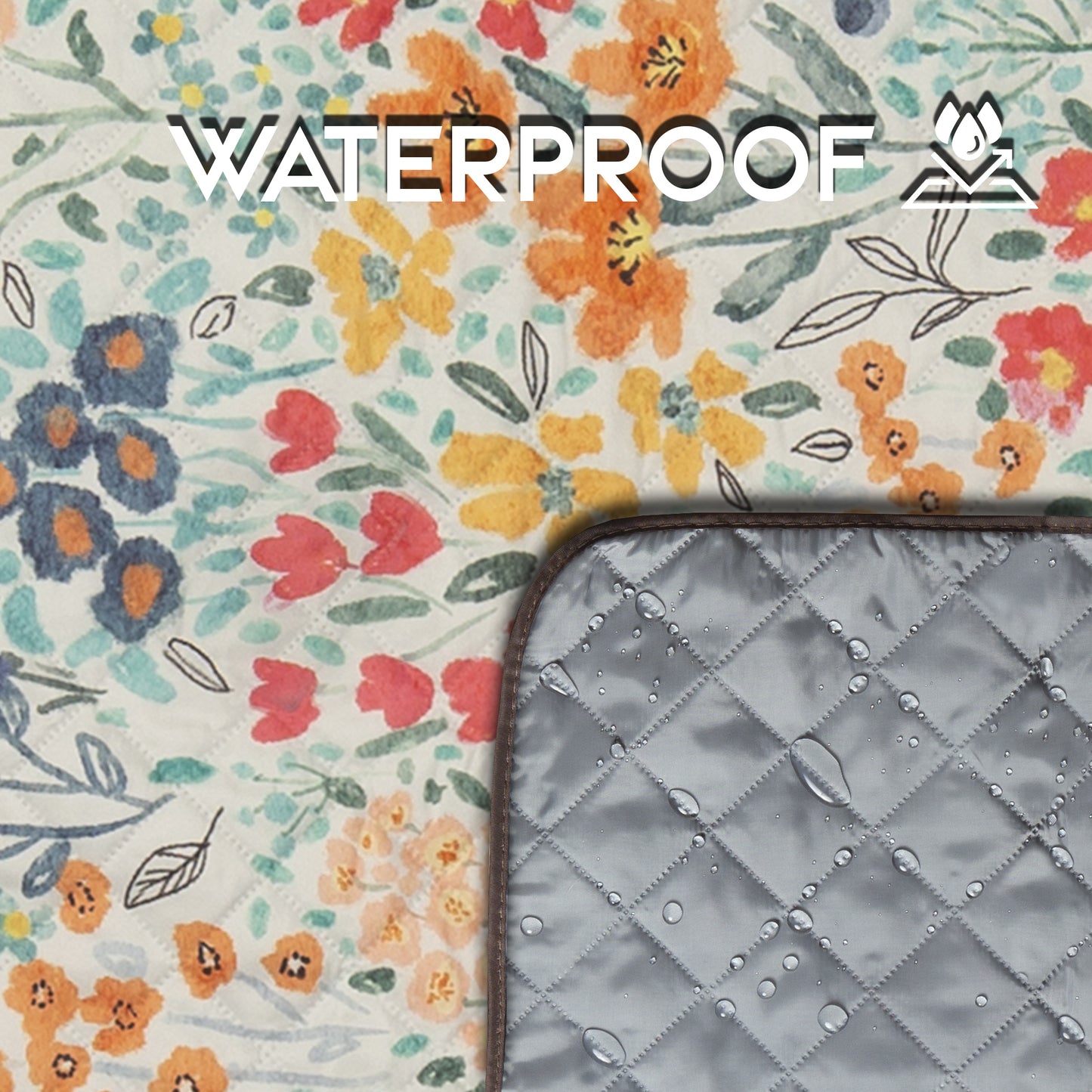 May Flowers Printed Picnic Blanket