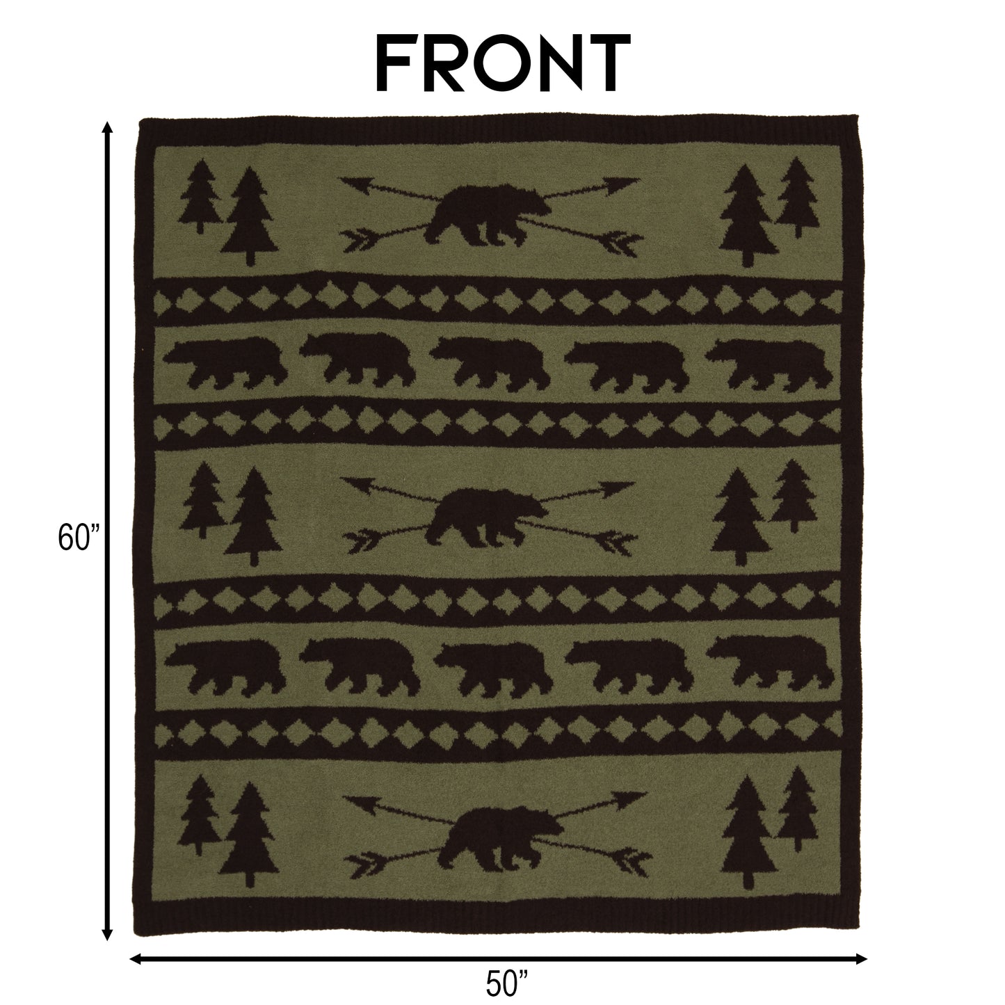Mountain Pine Stretchy Throw Blanket