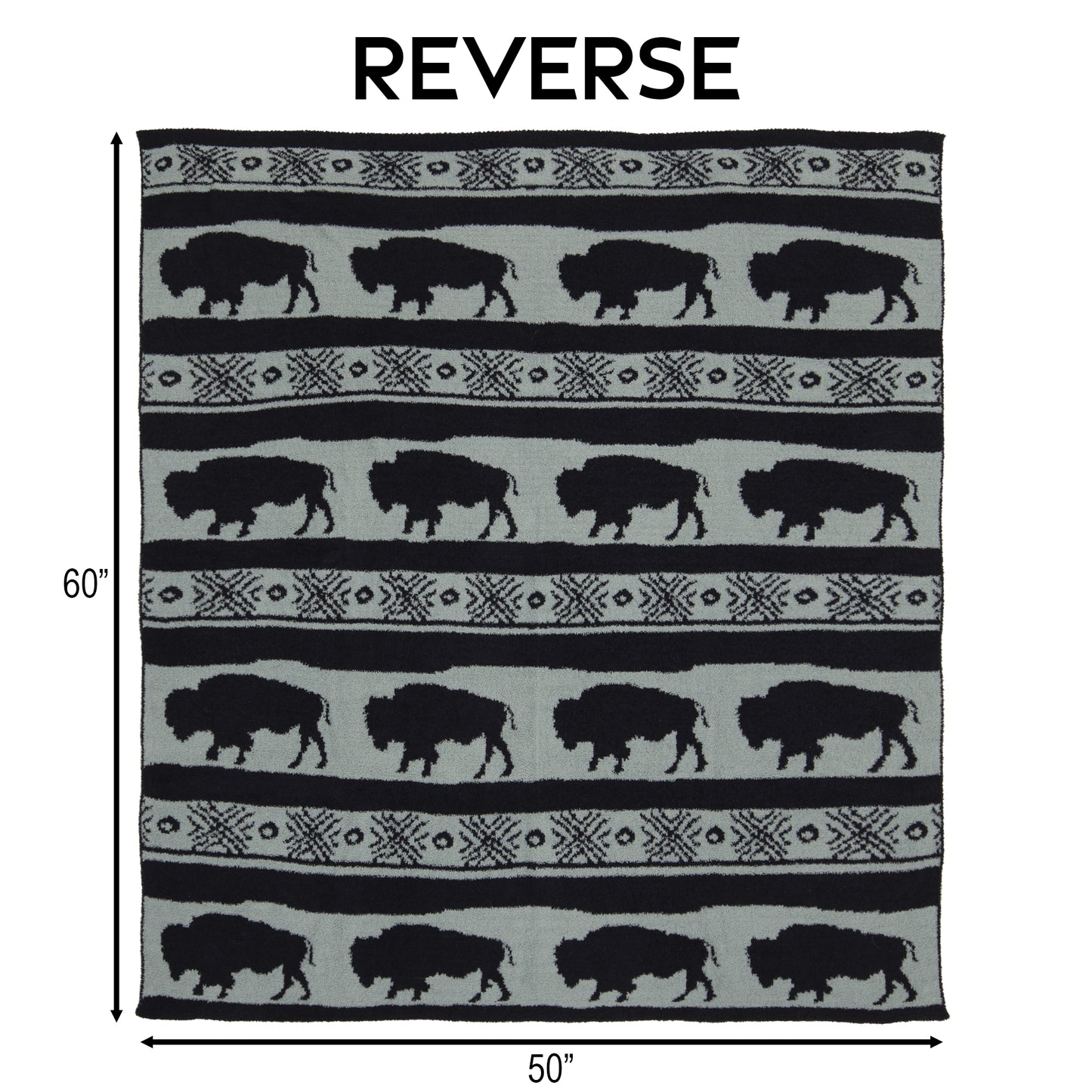 Buffalo Blues Stretchy Throw Blanket