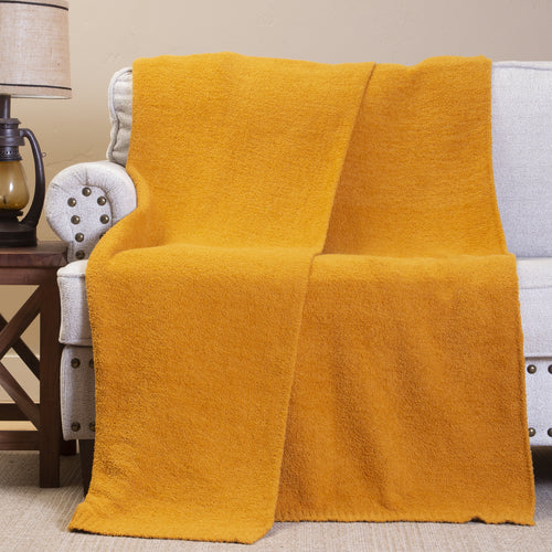 Marigold Rush Stretchy Throw Blanket