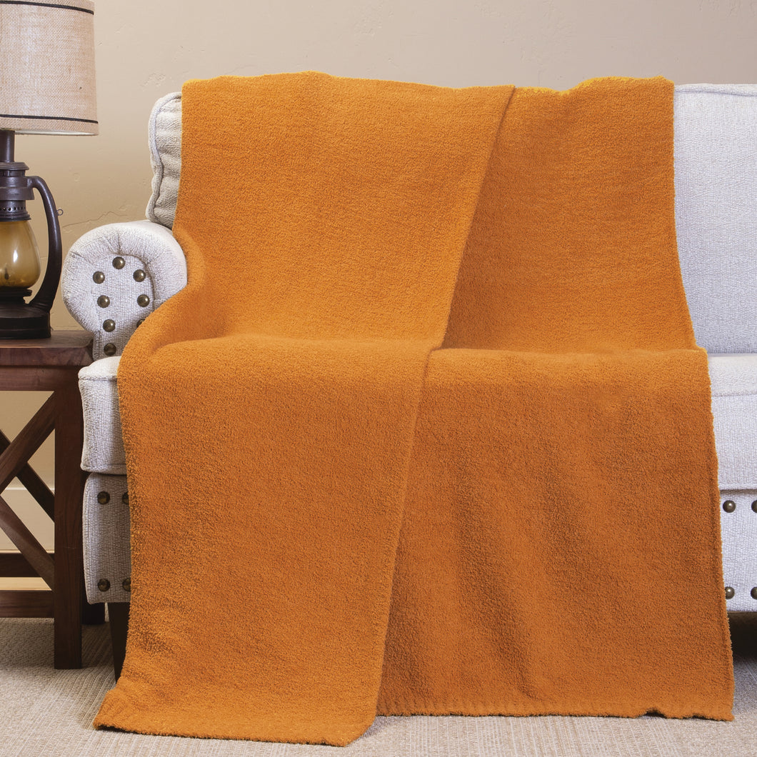 Marigold Rush Stretchy Throw Blanket