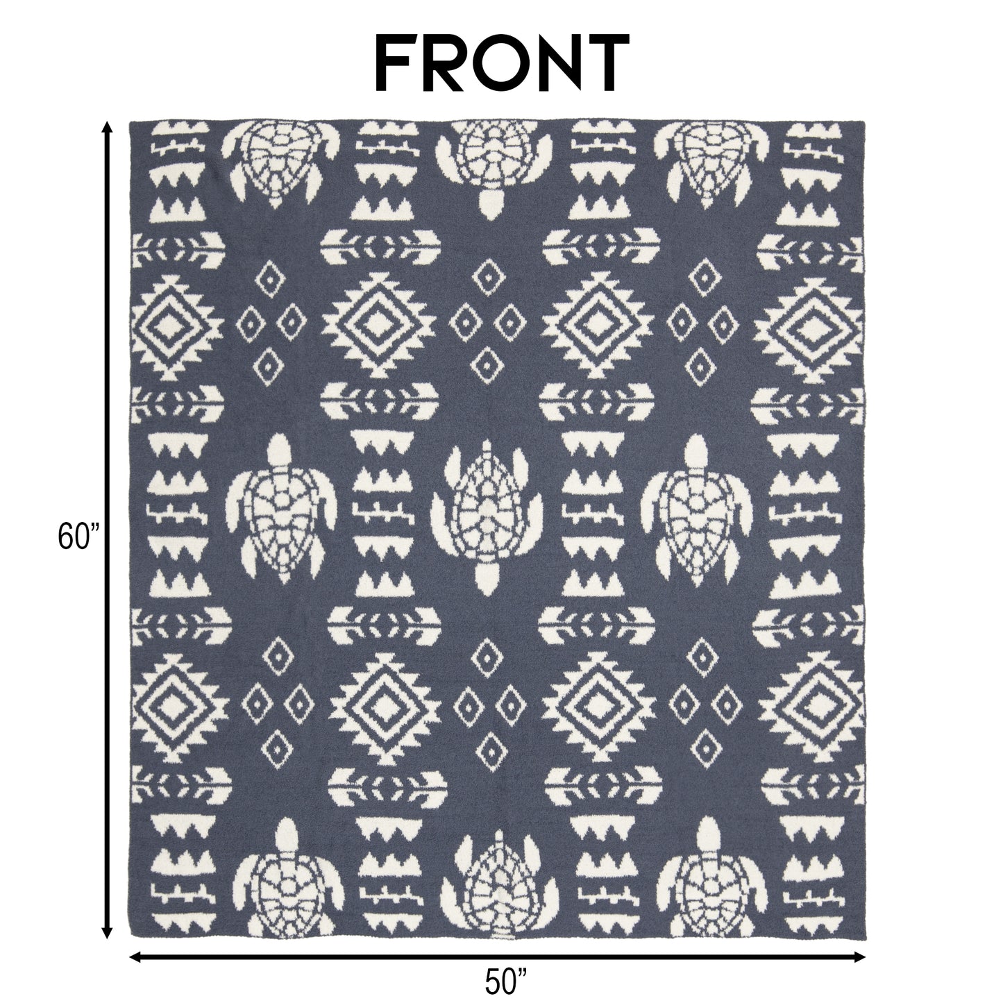 Pacific Blue Stretchy Throw Blanket