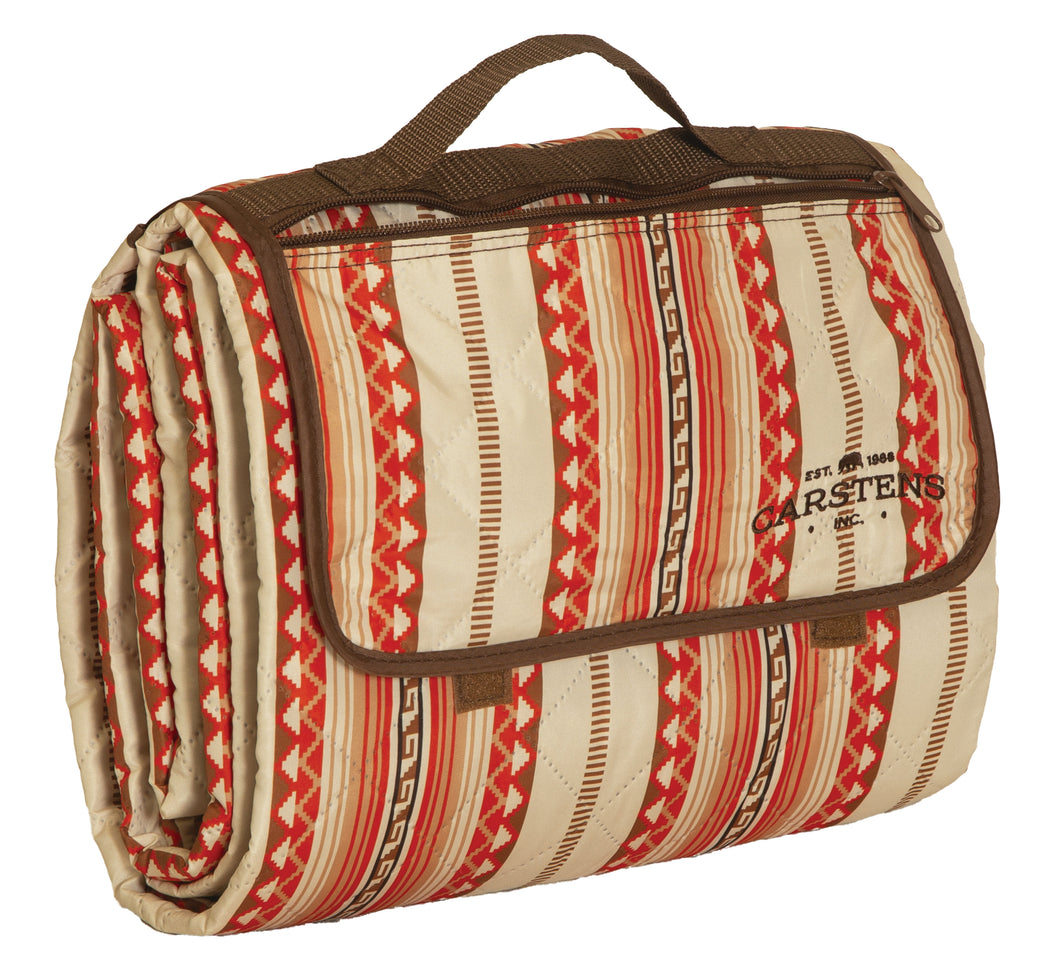 Chinlee Printed Stripe Picnic Blanket