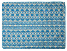 Load image into Gallery viewer, Sundance Blue Printed Stripe Picnic Blanket