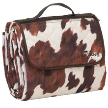 Load image into Gallery viewer, Cowhide Printed Picnic Blanket