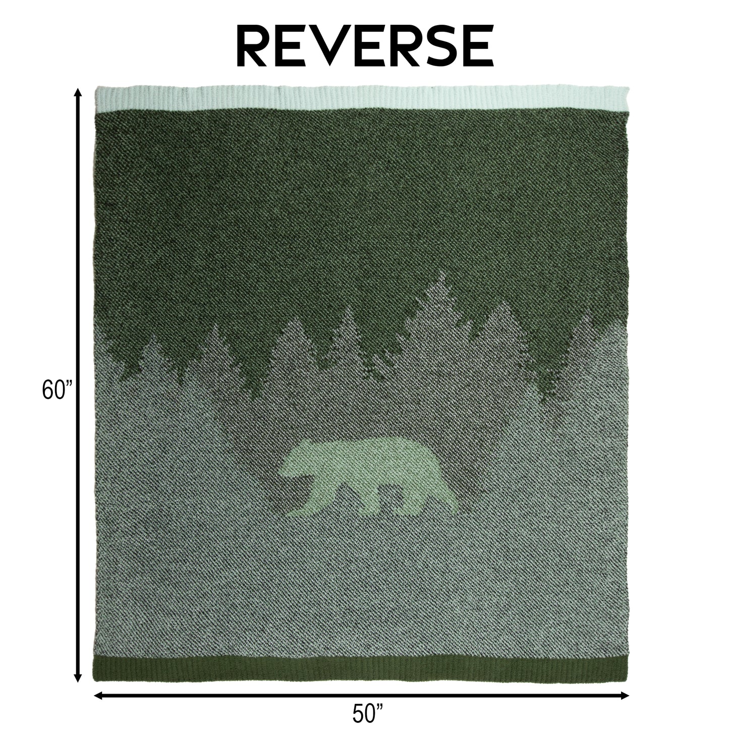 Smoky Mountain Bear Stretchy Throw Blanket