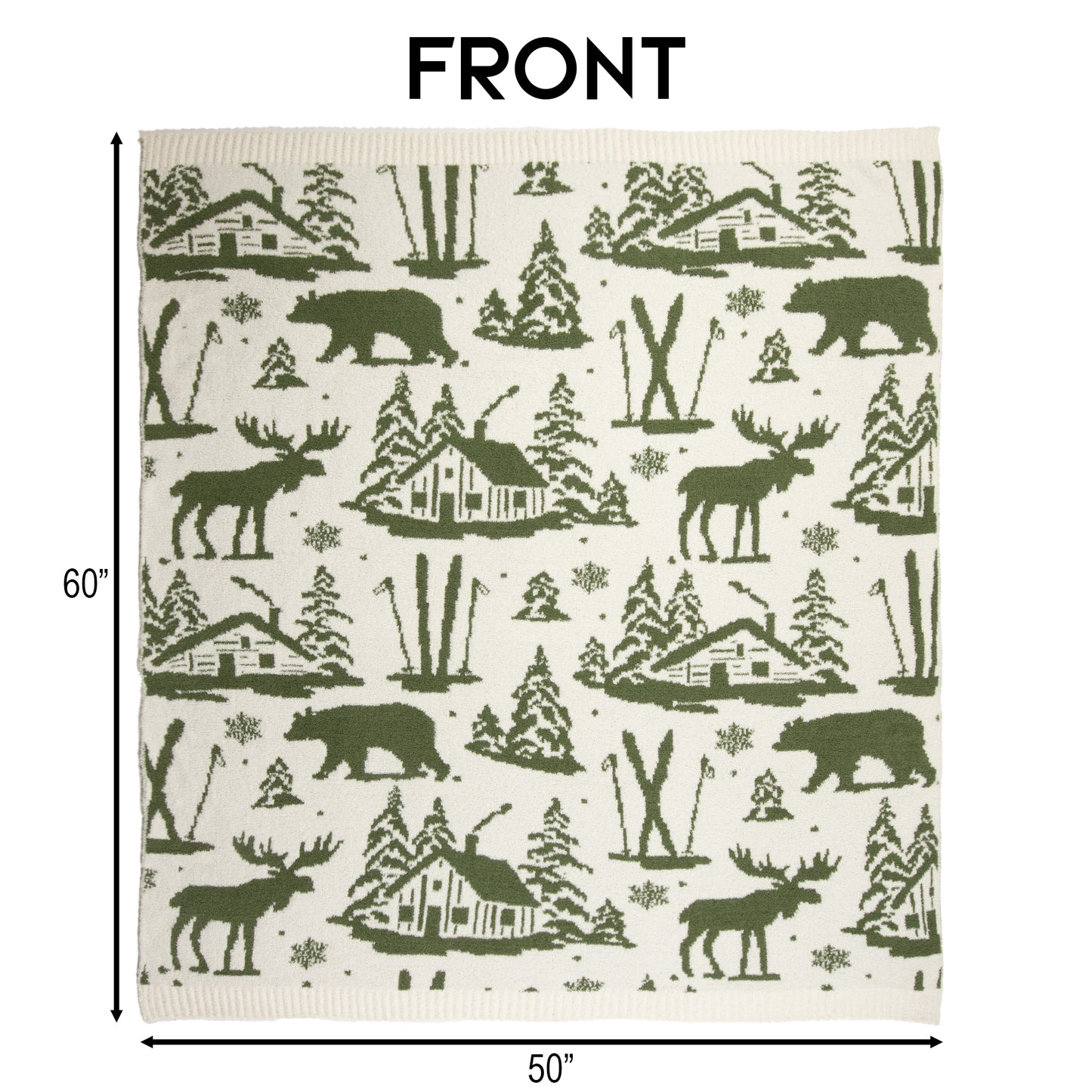 Alpine Woods Stretchy Throw Blanket