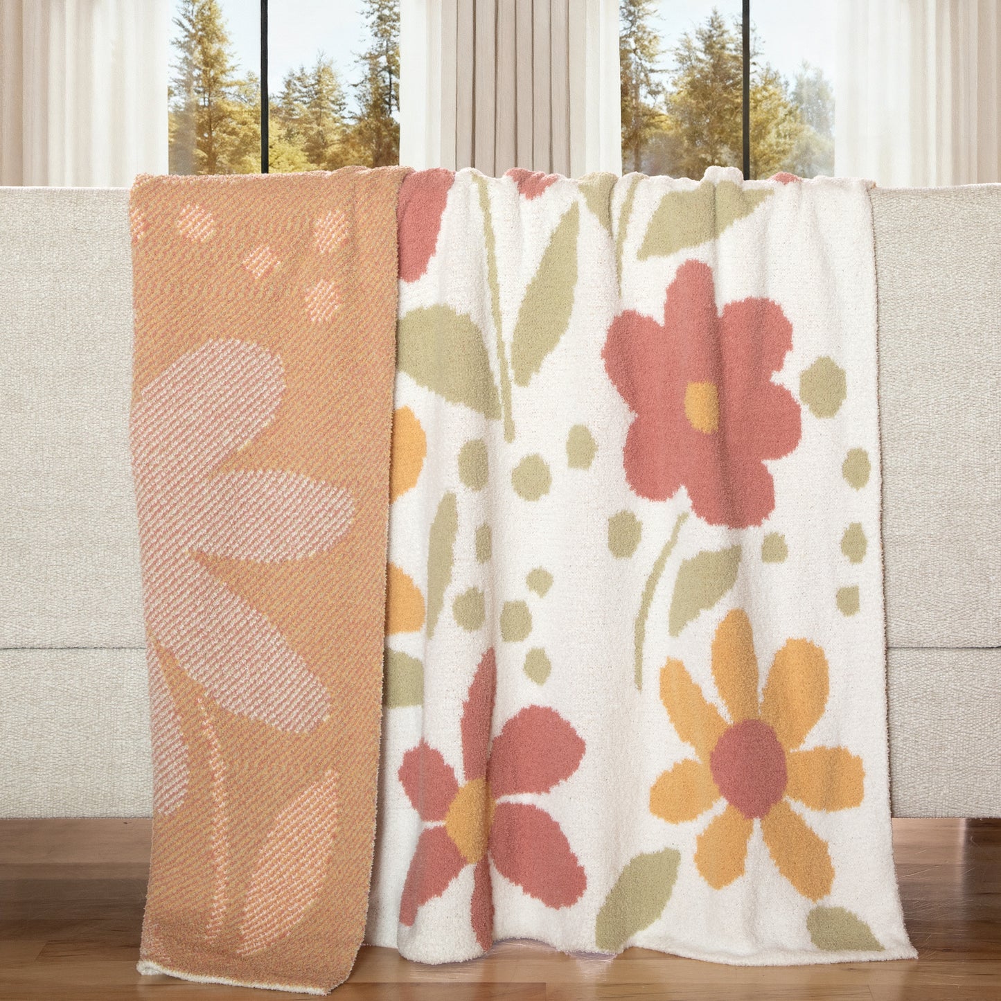 Petal Power Stretchy Throw Blanket