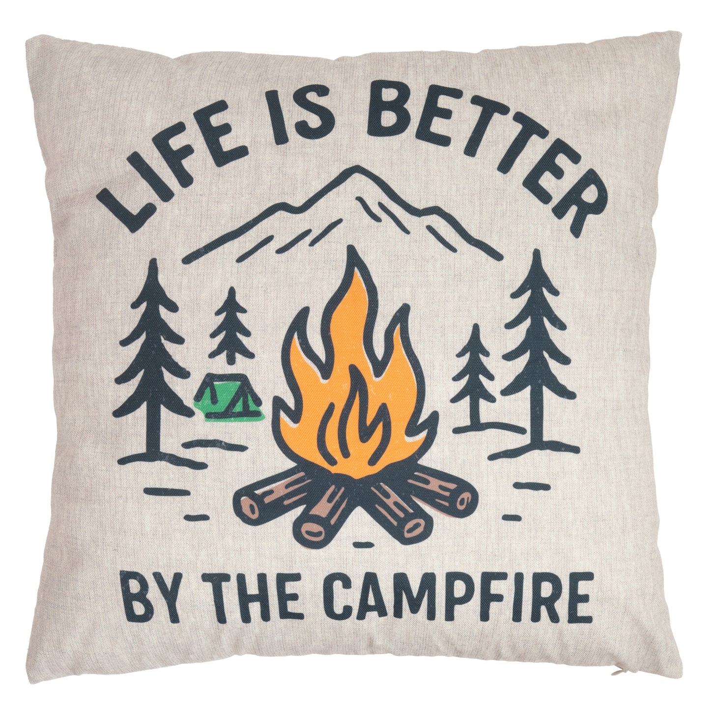 Campfire Outdoor Pillow