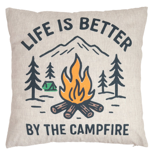 Campfire Outdoor Pillow