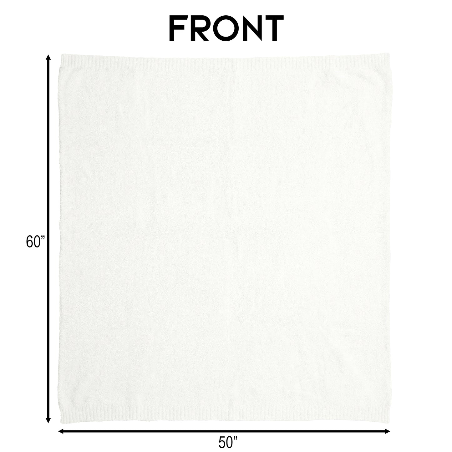 Coastal Dune White Stretchy Throw Blanket