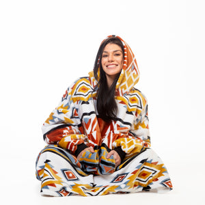 Arrowhead Earth Hooded Blanket