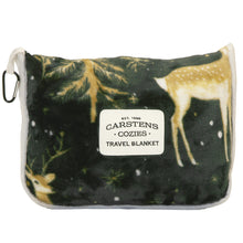 Load image into Gallery viewer, Green &amp; Gold Travel Blanket