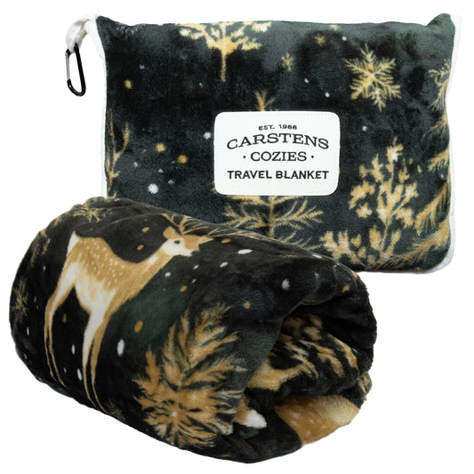 Green & Gold Travel Blanket