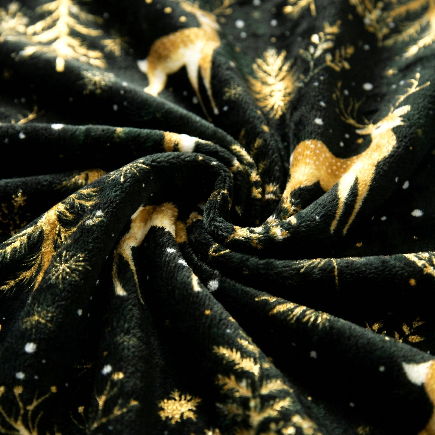 Green & Gold Travel Blanket