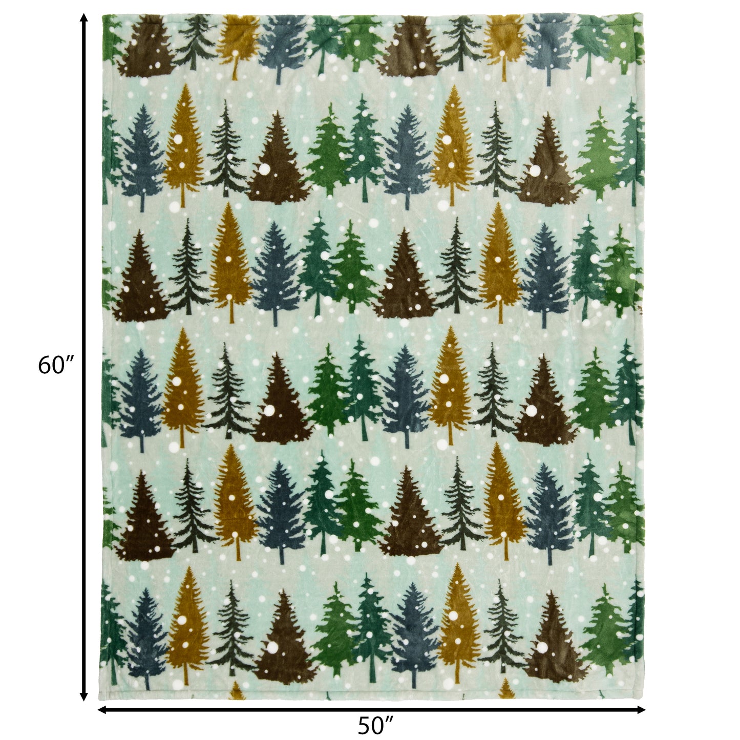 Snowflake Forest Travel Blanket