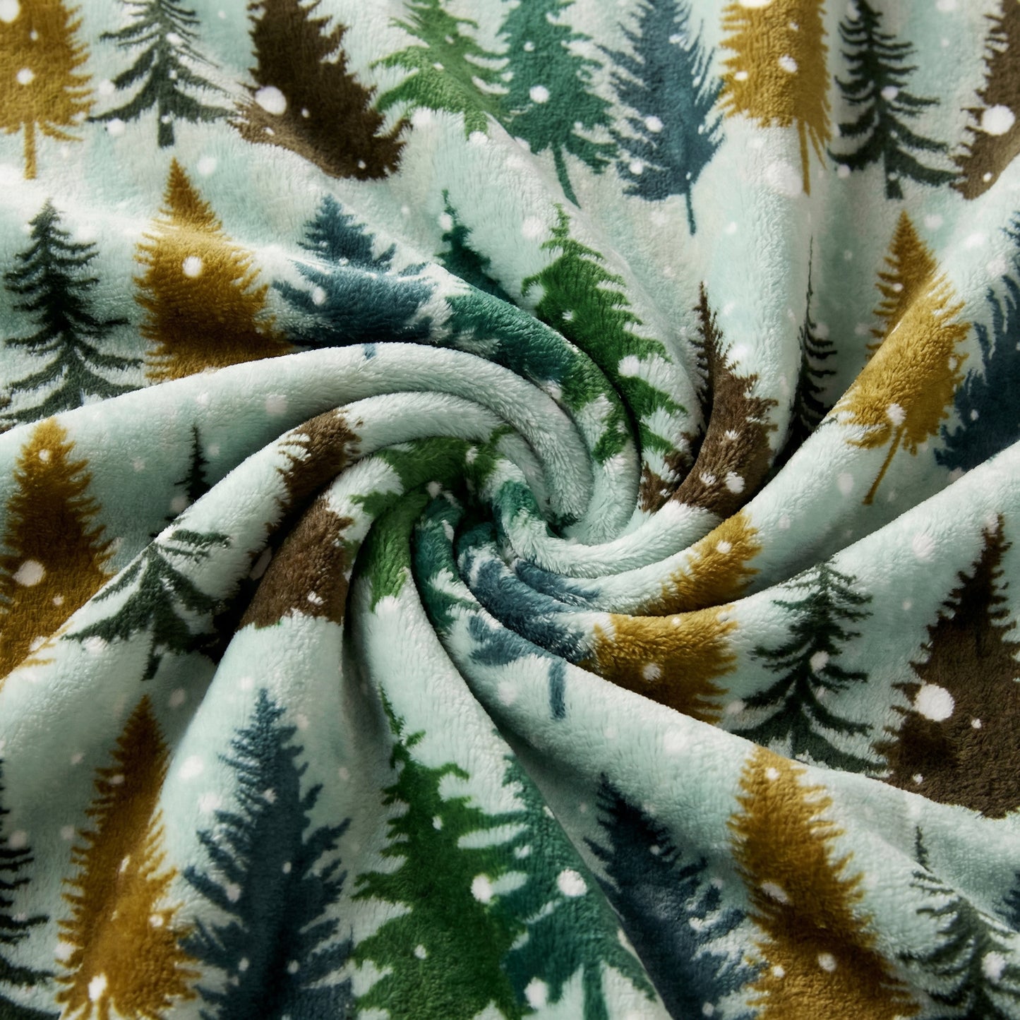 Snowflake Forest Travel Blanket