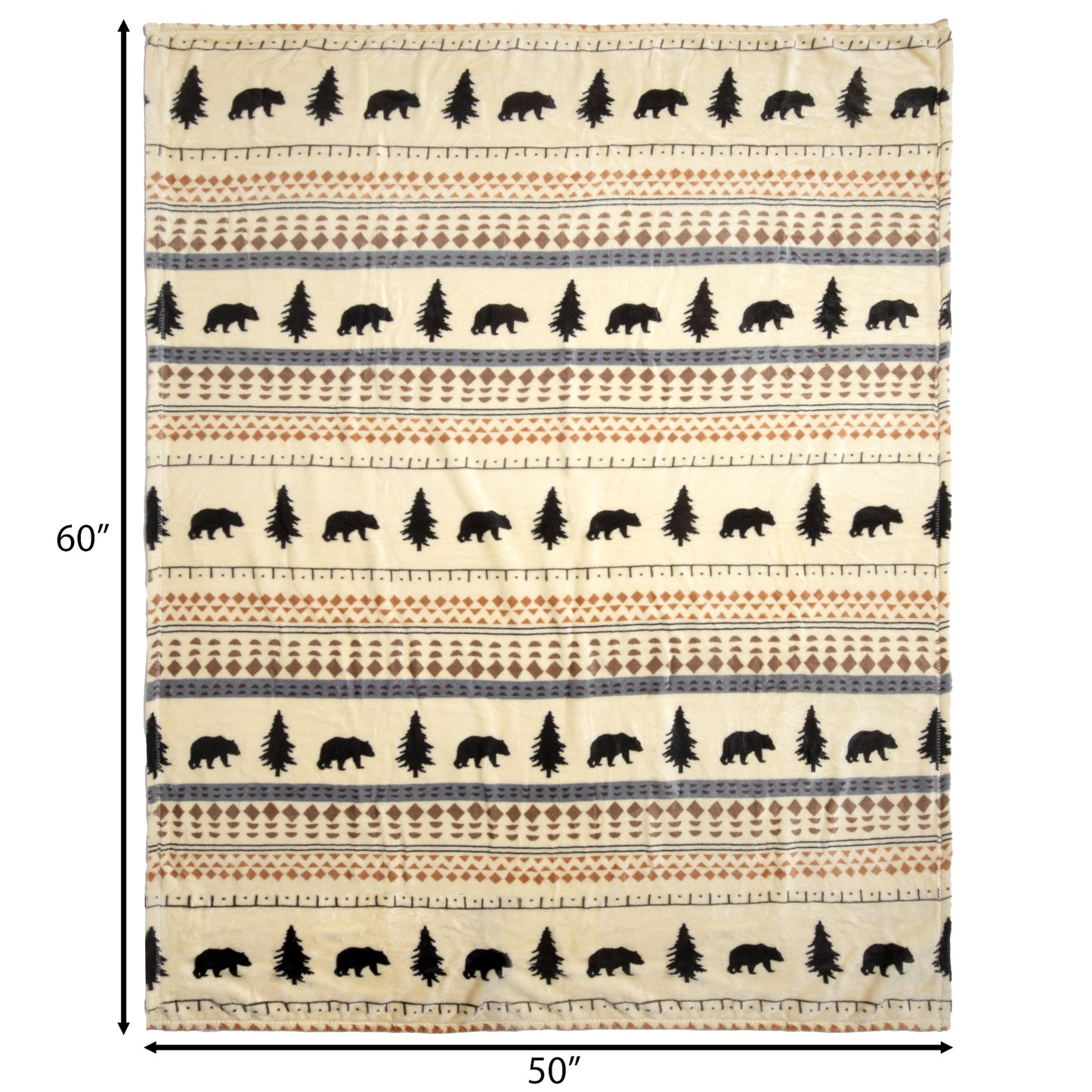 Scandinavian Bear Travel Blanket